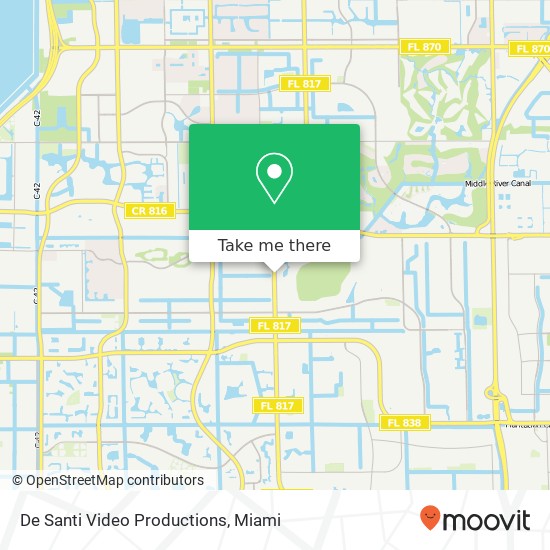 De Santi Video Productions map