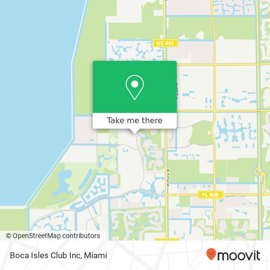 Boca Isles Club Inc map