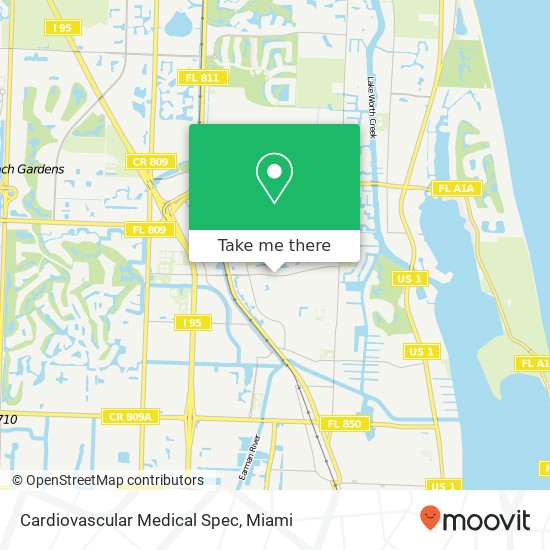 Cardiovascular Medical Spec map