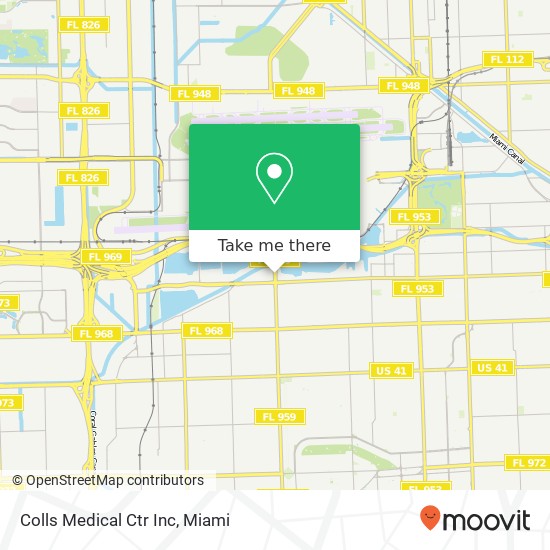 Colls Medical Ctr Inc map