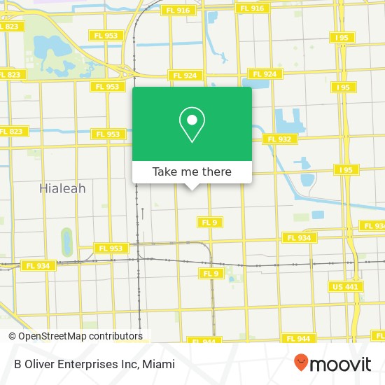 Mapa de B Oliver Enterprises Inc