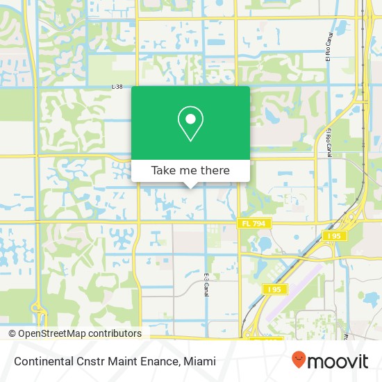 Continental Cnstr Maint Enance map