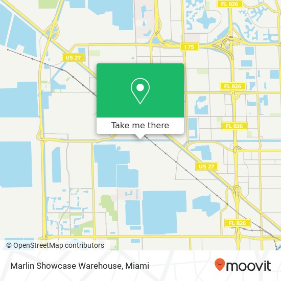 Mapa de Marlin Showcase Warehouse