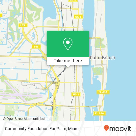 Community Foundation For Palm map