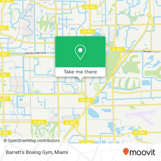 Barrett's Boxing Gym map