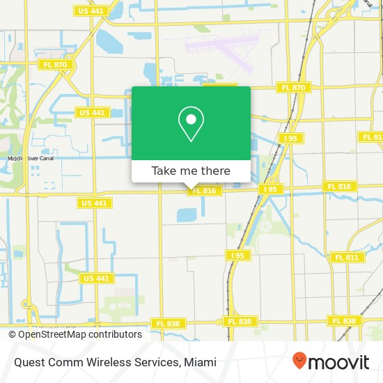 Quest Comm Wireless Services map