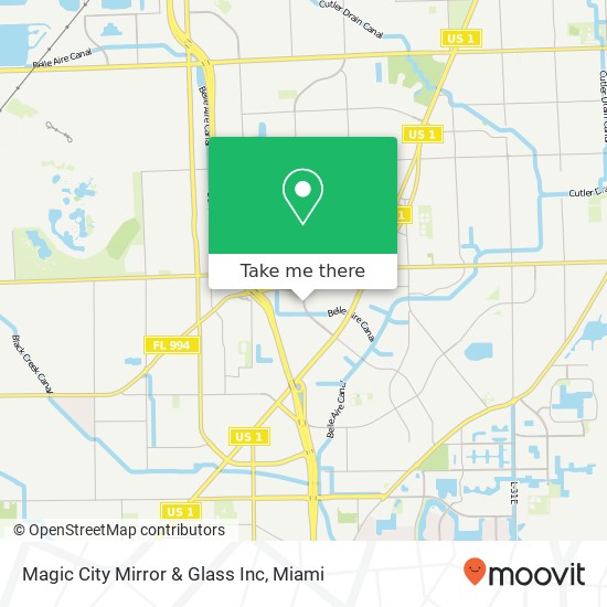 Magic City Mirror & Glass Inc map