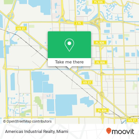 Mapa de Americas Industrial Realty