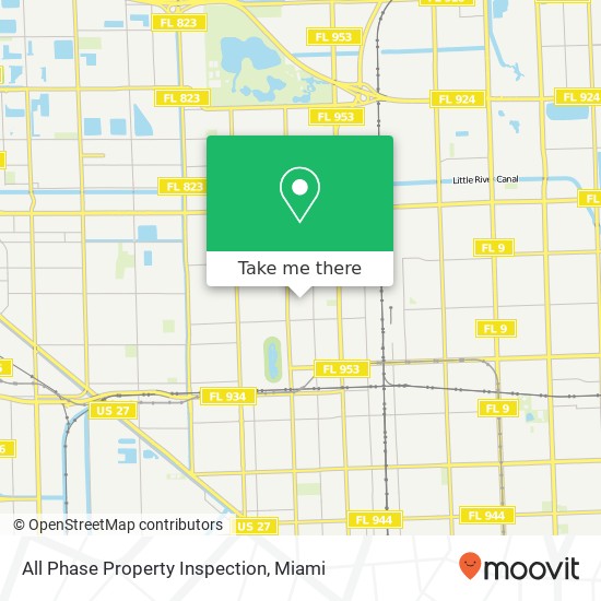 All Phase Property Inspection map