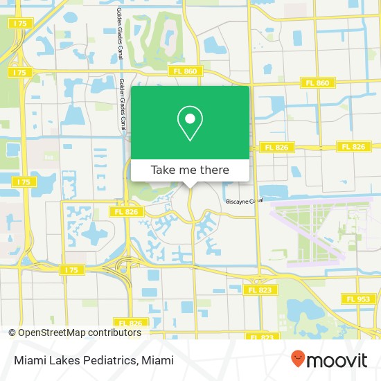 Miami Lakes Pediatrics map