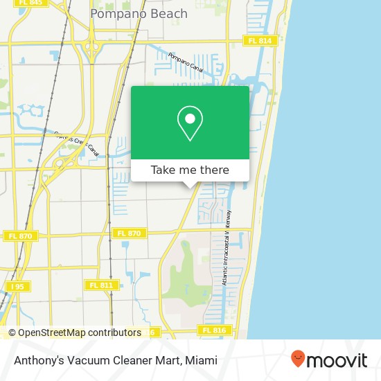 Mapa de Anthony's Vacuum Cleaner Mart