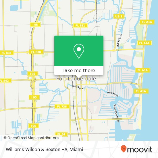 Williams Wilson & Sexton PA map