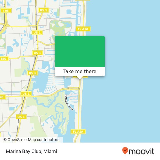 Marina Bay Club map