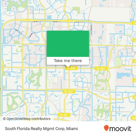 Mapa de South Florida Realty Mgmt Corp