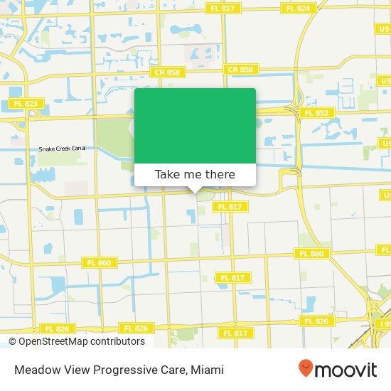 Meadow View Progressive Care map