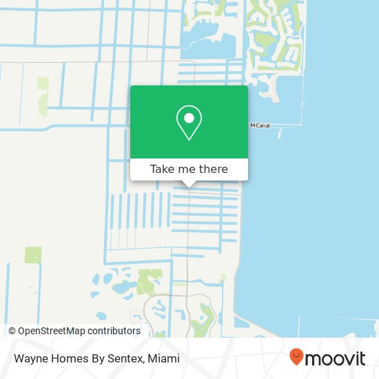 Mapa de Wayne Homes By Sentex