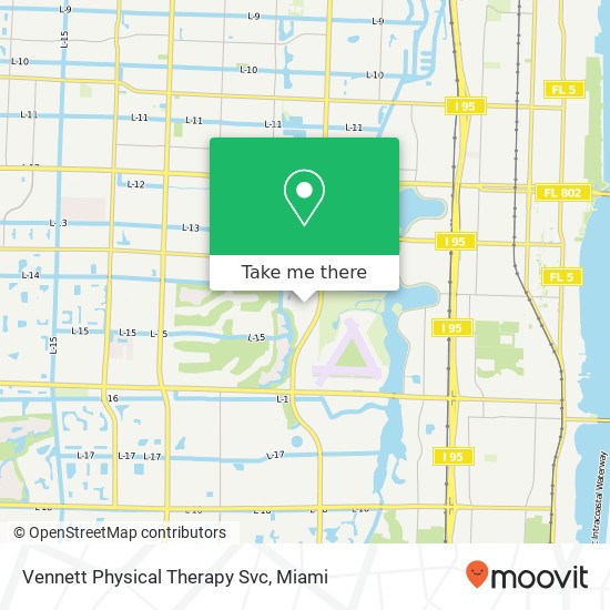 Vennett Physical Therapy Svc map