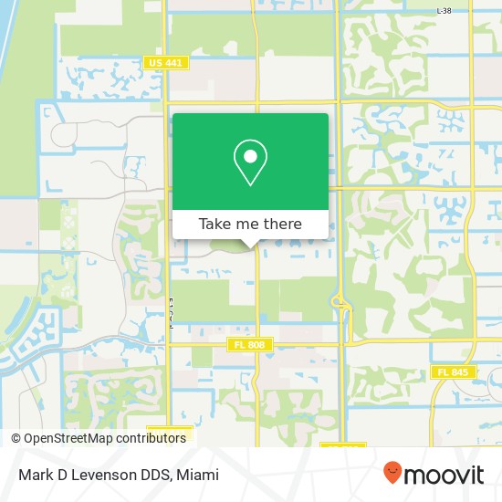 Mark D Levenson DDS map