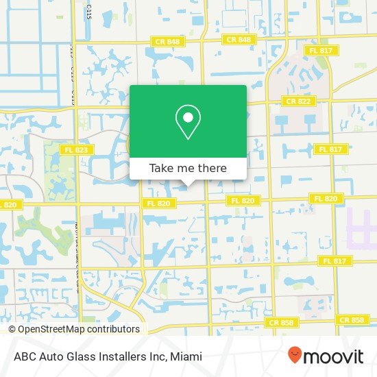 ABC Auto Glass Installers Inc map