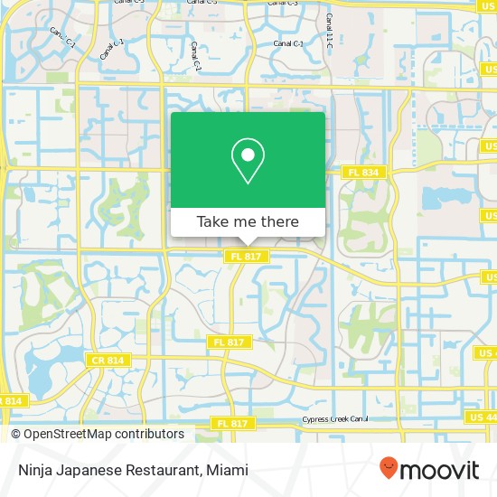 Mapa de Ninja Japanese Restaurant