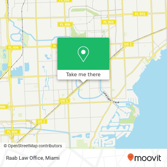 Raab Law Office map