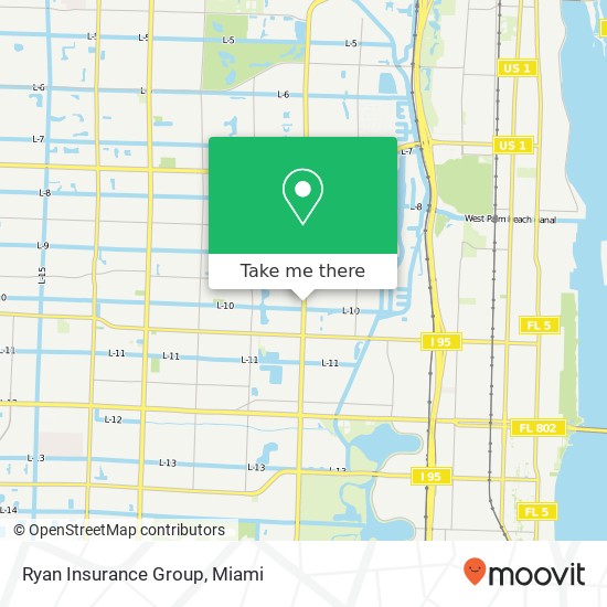 Mapa de Ryan Insurance Group