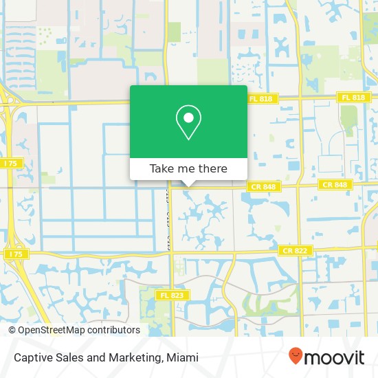 Captive Sales and Marketing map