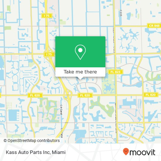 Mapa de Kass Auto Parts Inc