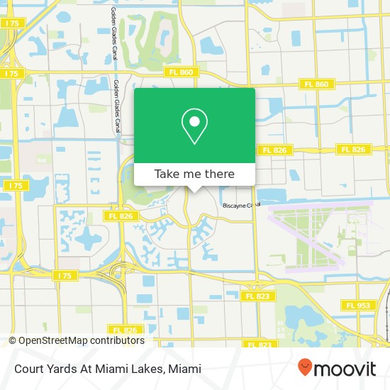 Mapa de Court Yards At Miami Lakes