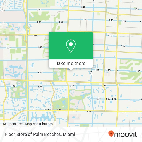 Floor Store of Palm Beaches map