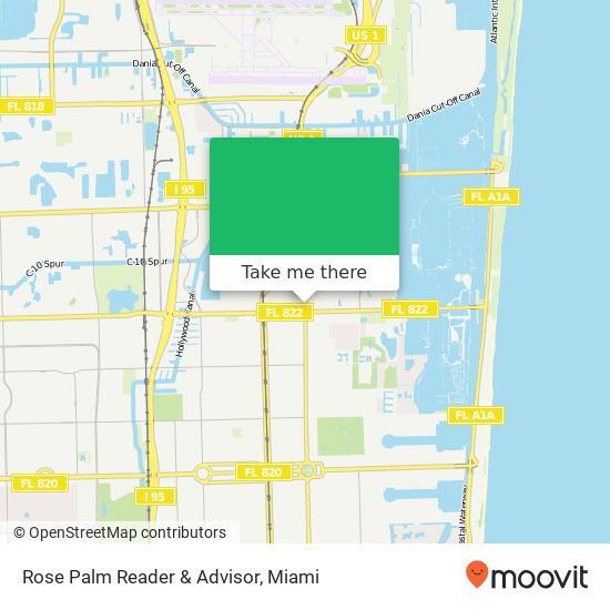 Rose Palm Reader & Advisor map