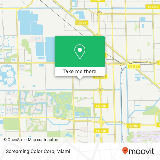 Mapa de Screaming Color Corp