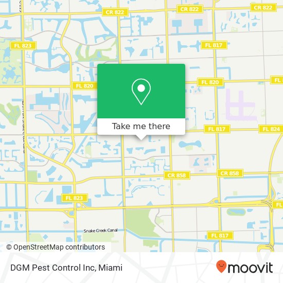 DGM Pest Control Inc map