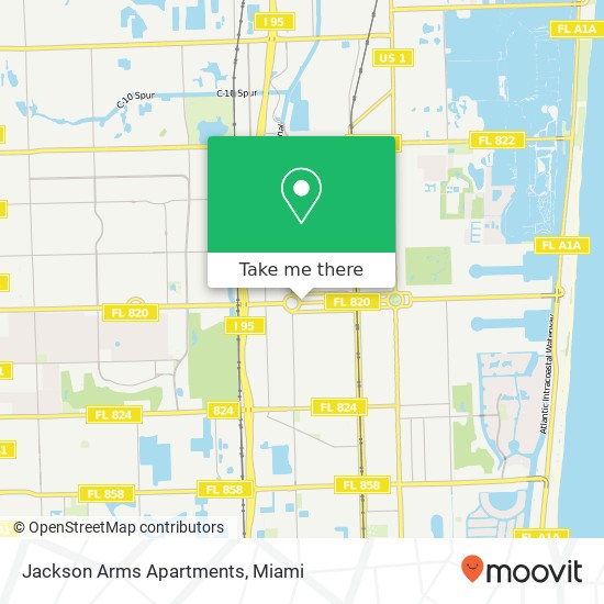 Mapa de Jackson Arms Apartments