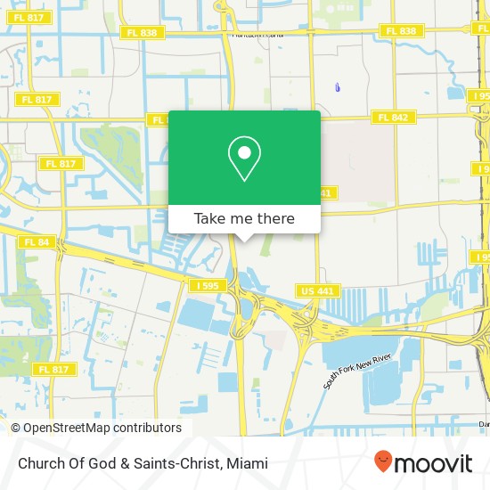 Church Of God & Saints-Christ map