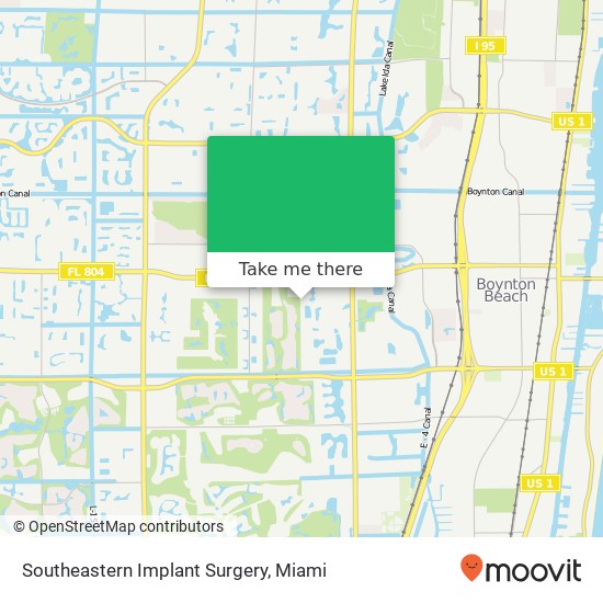 Mapa de Southeastern Implant Surgery