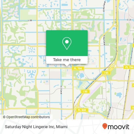 Saturday Night Lingerie Inc map