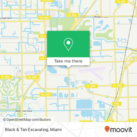 Black & Tan Excavating map