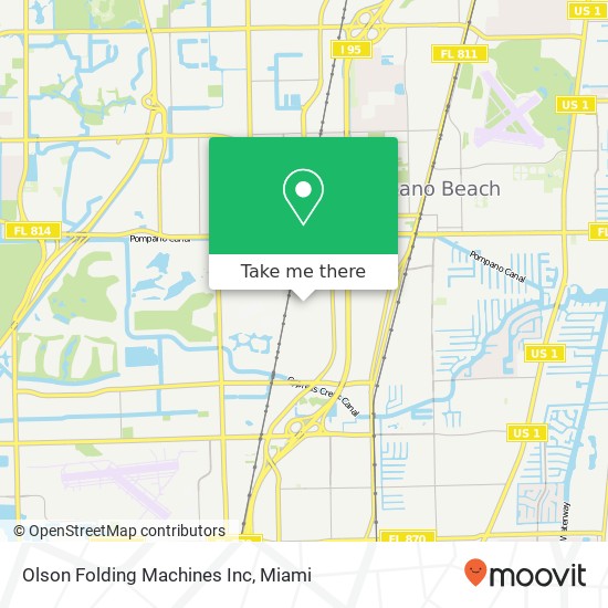 Mapa de Olson Folding Machines Inc