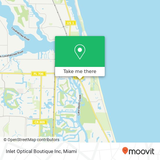 Inlet Optical Boutique Inc map