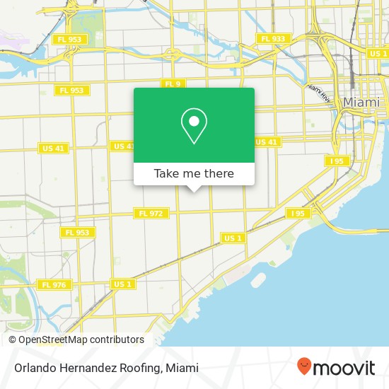 Mapa de Orlando Hernandez Roofing