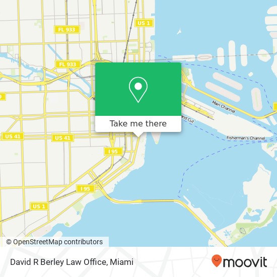 David R Berley Law Office map