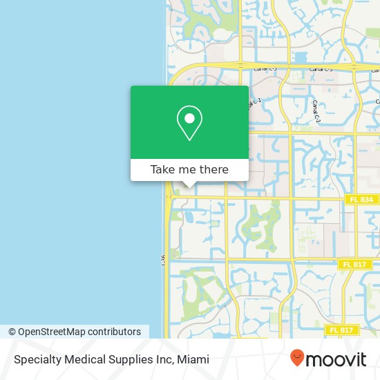 Mapa de Specialty Medical Supplies Inc