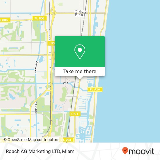 Roach AG Marketing LTD map