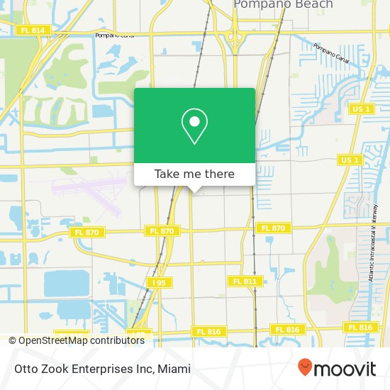 Otto Zook Enterprises Inc map