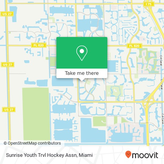 Sunrise Youth Trvl Hockey Assn map