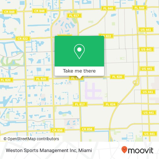 Mapa de Weston Sports Management Inc