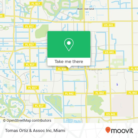 Tomas Ortiz & Assoc Inc map