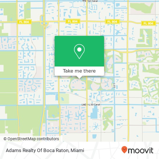 Mapa de Adams Realty Of Boca Raton