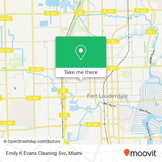 Emily K Evans Cleaning Svc map